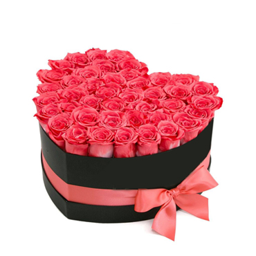 25 Rosas en Caja Corazn